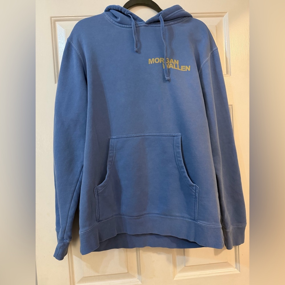 Morgan Wallen Blue Graphic One Thing At A Time Tour Hoodie